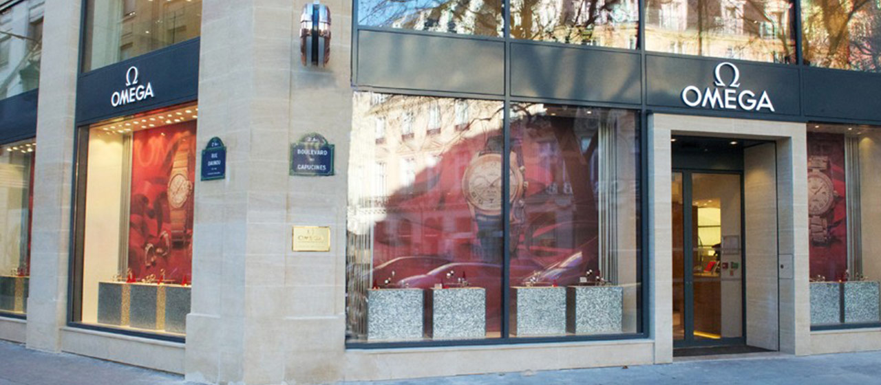 Bien Chez Soi - Références en espaces commerciaux - Boutique Omega, Quartier Capucines, Paris 1er